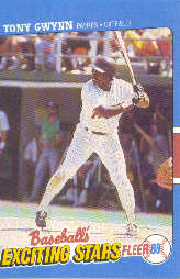 1988 Fleer Exciting Stars Baseball Cards       017      Tony Gwynn